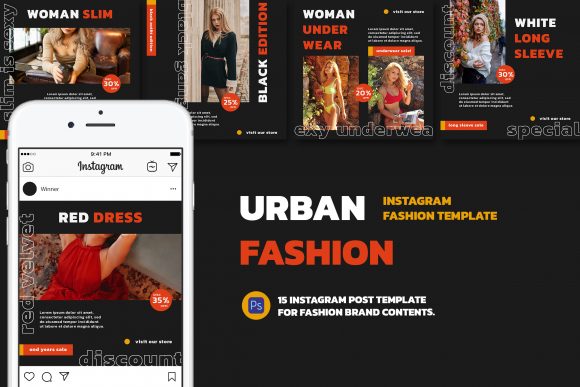 Download Instagram Fashion Post Template Vol.3 - Fashion Collection