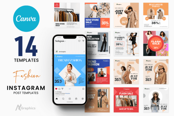 Download 14 New Fashion Instagram Post Templates - Fashion Collection