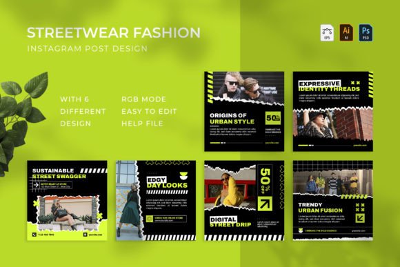 Download Streetwear Fashion - Instagram Post - Fashion Collection