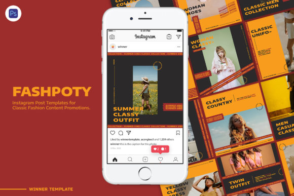 Download Fashpoty Instagram Fashion Post Template - Fashion Collection
