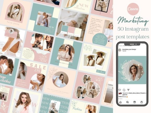 Download 50 Boho Fashion Instagram Post Bundle - Fashion Collection