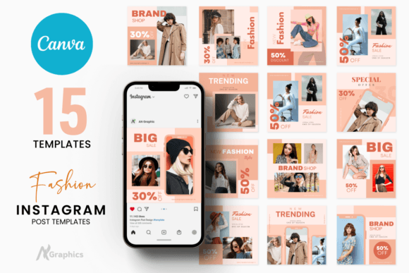 Download 15 Light Fashion Instagram Post Template - Fashion Collection