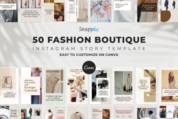 Download Fashion Instagram Canva Story Templates - Fashion Collection