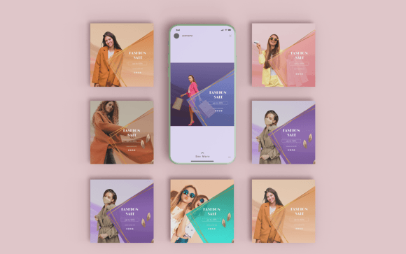 Download Fashion Post Social Media Template-010-2 - Fashion Collection