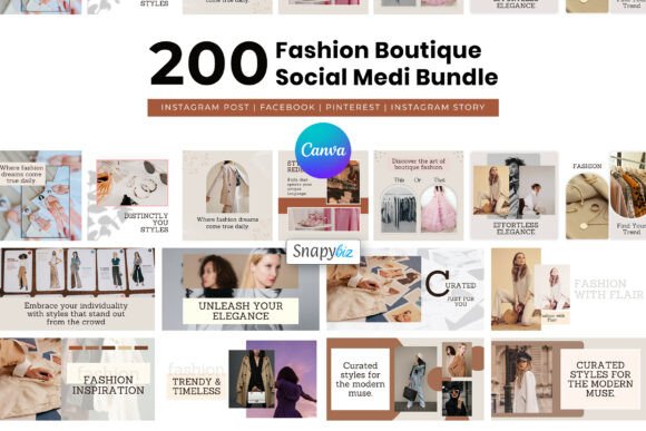 Download Fashion Canva Social Media Templates - Fashion Collection