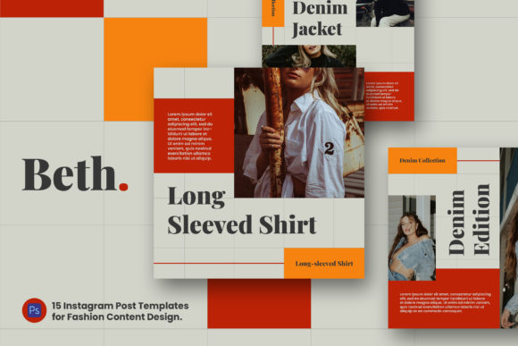 Download Beth Instagram Fashion Post Template - Fashion Collection